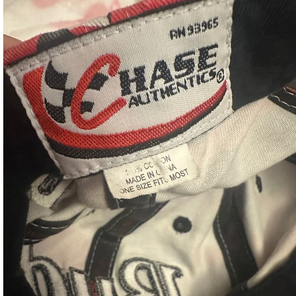 Chase Authentics Dale Earnhardt Jr Budweiser NASCAR Camo Hat Red White Grey OSFM